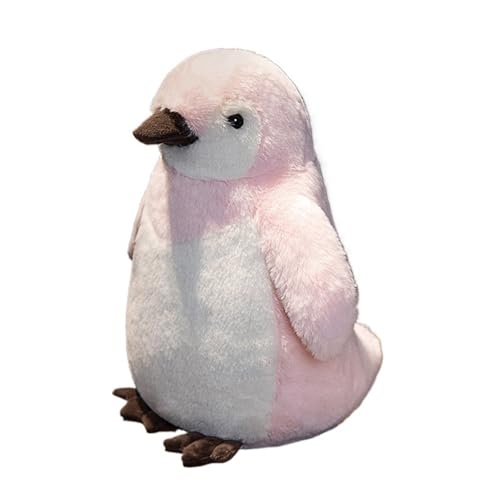 KUKUShining Verspieltes Pinguin Plüschtier, Kuscheln Spielen Lebensechtes Kuscheliges Stofftier Weiches Kawaii Geschenk Fürs Weihnachten Geburtstag(Pink,25cm/9.8in) von KUKUShining