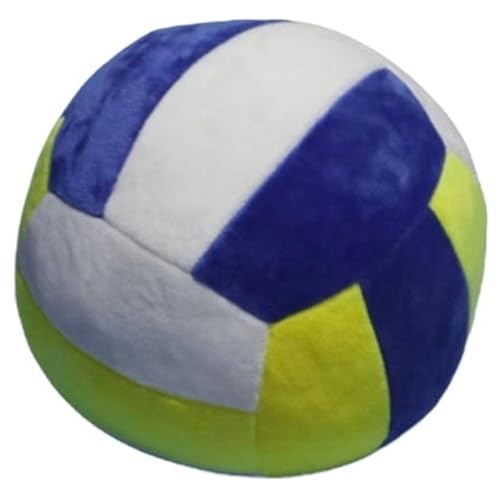 KUKUShining Volleyball Plüsch, Superweiches Rundes Kissen Drinnen Draußen Plüsch Spielzeug Universum Stressbälle Für Kinder Jugendliche(Blue,30cm/11.8in) von KUKUShining