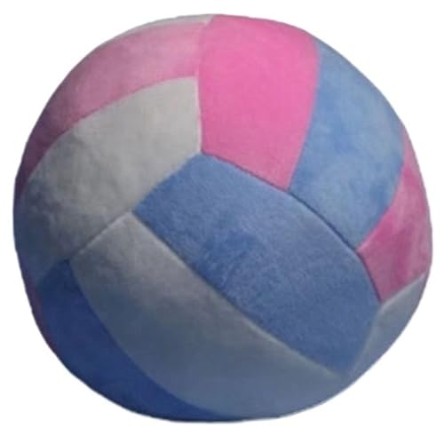 KUKUShining Volleyball Plüsch, Superweiches Rundes Kissen Drinnen Draußen Plüsch Spielzeug Universum Stressbälle Für Kinder Jugendliche(Pink,30cm/11.8in) von KUKUShining