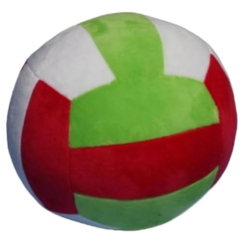 KUKUShining Volleyball Plüsch, Superweiches Rundes Kissen Drinnen Draußen Plüsch Spielzeug Universum Stressbälle Für Kinder Jugendliche(Red,30cm/11.8in) von KUKUShining