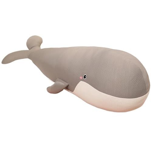 KUKUShining Wal Plüschtier, Kuschelige Stofftiere Weiches Kissen Meeresleben Lebensechtes Plüschtier for Kinder Freundin Geschenke(Gray,50cm/19.7in) von KUKUShining