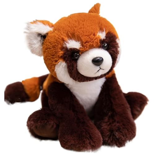 KUKUShining Waschbär Plüschtier, Weiche Süße Stofftier Puppe Flauschige Kleine Rote Waschbären Plüschtier Geschenk Zur Heimdekoration KUKUShining Waschbär Plüschtier, Weiche Süße Stofftier Puppe Flauschige Kleine Rote Waschbären Plüschtier Geschenk Zur Heimdekoration von KUKUShining