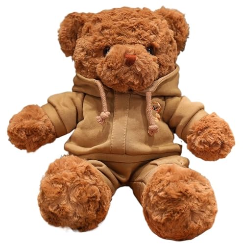KUKUShining Weiches Teddybär Plüschtier, Süßes Gemütliches Stofftier Puppe Plüschtier Kissen Bären Geschenk for Freundin Ehefrau Partner(Brown,38cm/14.96in) von KUKUShining