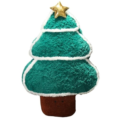 KUKUShining Weihnachts Plüsch, Süßes Ausgestopftes Weihnachtsmann Umarmungskissen Elch Puppe Weihnachtsbaum Plüschtier Spielzeug for Die Festdekoration(Christmas Tree) von KUKUShining