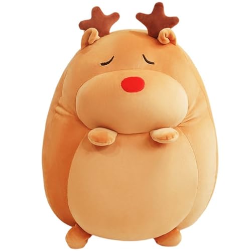KUKUShining Weihnachts Rentier Plüschtier, Süßes Gefülltes Kissen Matschige Baumwolle Plüschpuppe for Die Kinderkollektion Zu Hause von KUKUShining