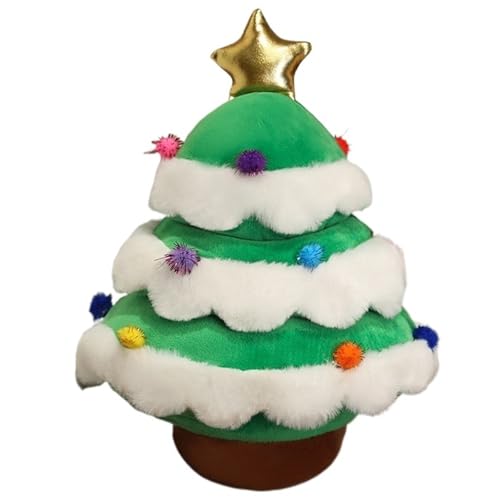 KUKUShining Weihnachtsbaum Plüsch, Kuschelige Stoffpuppen Mit Stern Weihnachtsplüschtier Wurfkissen Kreatives Party Deko Geschenk(Green,45cm/17.7in) von KUKUShining