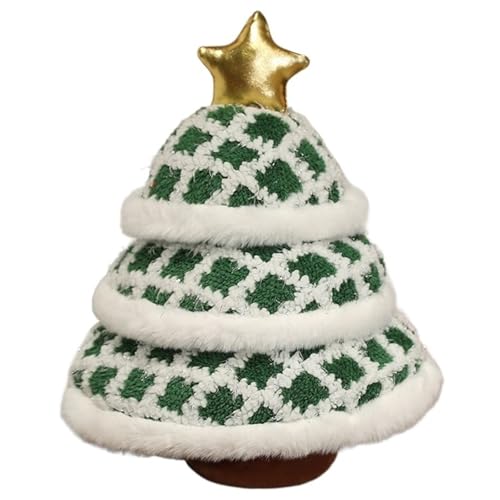 KUKUShining Weihnachtsbaum Plüschtier, Cartoon Plüsch Puppe Mit Stern Wurfkissen Kuschelig Weiches Plüschspielzeug Für Die Partyraumdekoration(Green) von KUKUShining