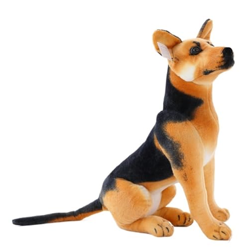 KUKUShining Welpen Plüschtier, Süßes Weiches Kuscheltier Mit Deutschem Schäferhund Plüschpuppen Kissen for Kinder Und Jungen(Standing,75cm/29.5in) von KUKUShining