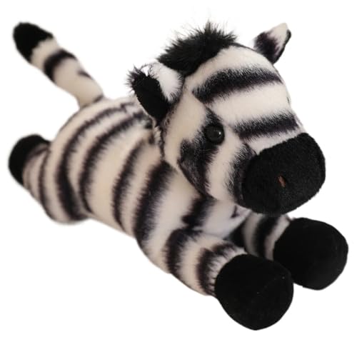 KUKUShining Zebra Plüschtier, Kuschelig Weiches Stofftier Puppen Dekoration Umarmungskissen Plüschtier Geburtstagsgeschenk Für Kinder von KUKUShining