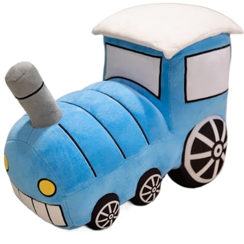 KUKUShining Züge Plüschtier, Cartoon Gefülltes Weiches Kissen Niedliche Kreativ Geformte Plüschtiere for Kinder Kissen Geburtstagsgeschenke(Blue,40cm/15.7in) von KUKUShining