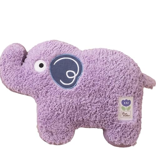 Kaninchen Plüschtier, Kreatives Lustiges Elefanten Kuschelkissen Kawaii Welpen Plüschkissen for Sofa Dekoration(Elephant) von KUKUShining