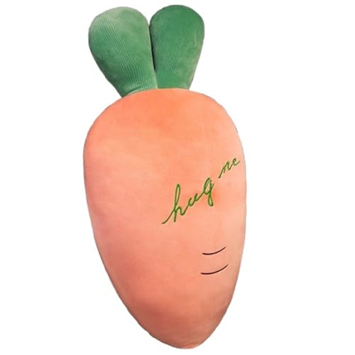 Karotte Plüschtier, Cartoon Stofftier Umarmungskissen Süße Karotten Plüsch Kissen Welches Gemüse Kuscheltier Für Kinder Mädchen(Pink,90cm/35.4in) von KUKUShining