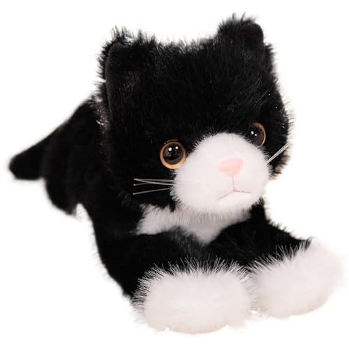 Katze Plüschtier, Weiches Kuscheltier Süßes Kuschelkatze Stofftier Puppe Katzen Plüsch Spielzeug Umarmungskissen Für Kinder(Pink,50cm/19.8in) von KUKUShining