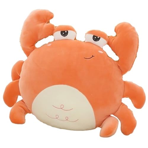 Krabbe Plüsch, Weiches Kuscheltier Süßes Plüschtier Meerestier Orangefarbenes Krabben Meerestier Kissen Heimdekoration Für Weihnachten von KUKUShining