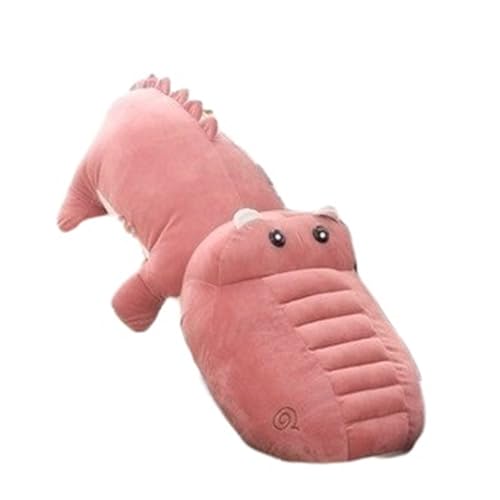 Krokodil Plüschtier, Schönes Weiches Kuscheltierkissen Süßes Lebensechtes Lustiges Plüschtier for Das Geburtstagssofa for Kinder(Pink) von KUKUShining