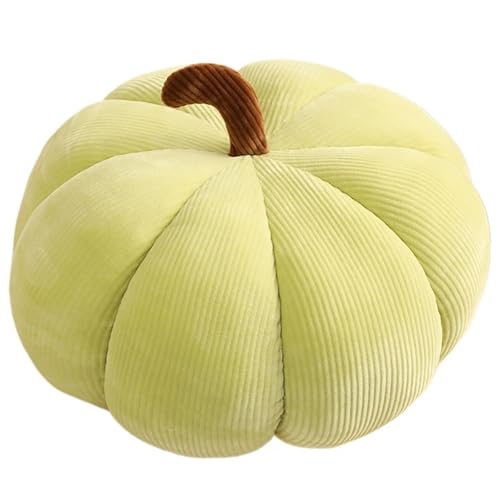 Kürbis Kissen, Weiches Plüschtier Halloween Kopfkissen Stofftier Dekokissen Flauschiges Süßes Plüsch Spielzeug Für Festliche Dekoration(Yellow,35cm/13.8in) von KUKUShining