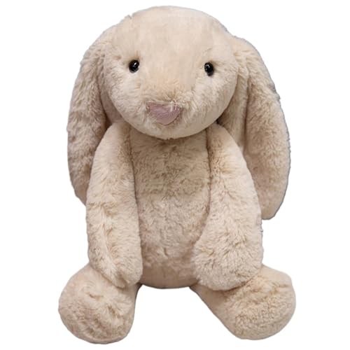 Kuscheltier Hase, Süßes Stofftier Plüsch Spielzeug Kaninchen Mit Hängeohren Flauschiger Plüschtier Puppen Für Kinder Kuscheln(Khaki,20cm/7.8in) von KUKUShining
