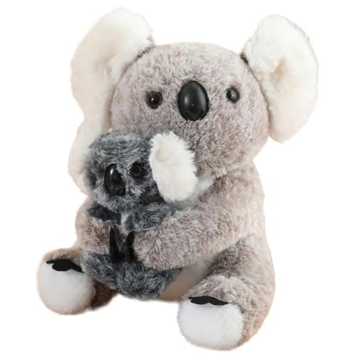 Kuscheltier Koala Mit Mama Und Baby, Weiche Plüschtier Kuschelige Koalas Stofftier Puppe Flauschiges Kawaii Plüsch Spielzeug Für Spielende Kuscheltier Koala Mit Mama Und Baby, Weiche Plüschtier Kuschelige Koalas Stofftier Puppe Flauschiges Kawaii Plüsch Spielzeug Für Spielende von KUKUShining