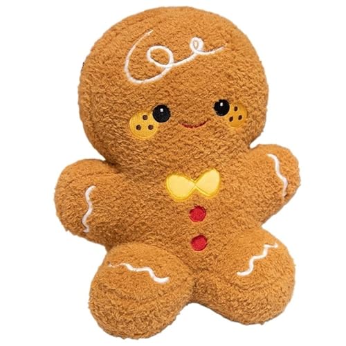 Lebkuchenmann Plüsch, Weihnachten Kuscheltier Weihnachtskissen Plüschtier Spielzeug In Lebkuchenform Als Ornament(60cm/23.9in) von KUKUShining