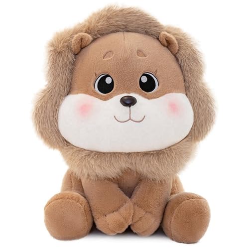 Löwe Kuscheltier, Kawaii Stofftier Puppe Weiches Plüschtier Kuschelkissen Spielbegleiter Gefüllte Geschenke Für Kinder(45cm/17.7in) von KUKUShining