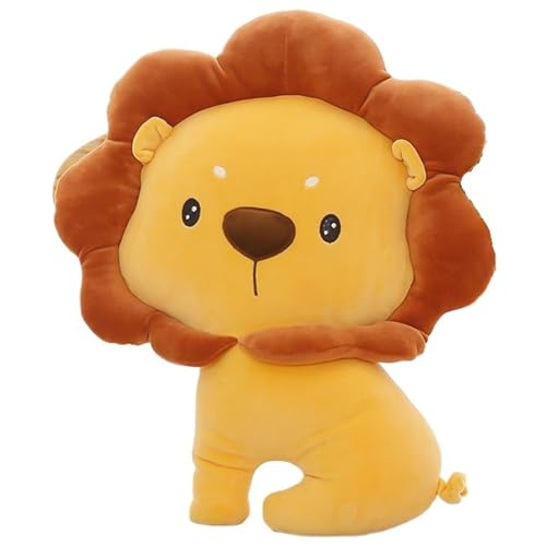 Löwe Kuscheltier, Weiches Stofftier Süßes Ausgestopftes Wildtier Puppen Plüsch Spielzeug Dekorationskissen Kawaii Plüschtier Zum Sammeln von KUKUShining