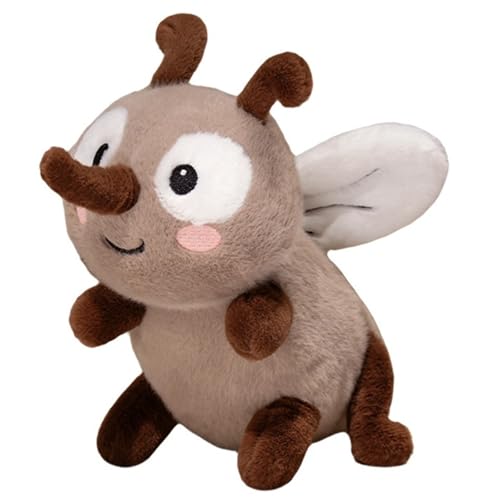 Mücke Kuscheltier, Süße Mücken Stofftier Insekten Tierchen Plüschtier Spielzeug Weiches Geschenk for Erwachsene Insektenliebhaber(Brown,25cm/9.8in) von KUKUShining