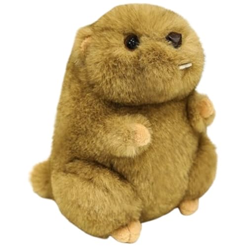 Murmeltier Plüschtier, Süße Simulation Kuscheltiere Weicher Wildpräriehund for Geburtstagsgeschenke for Kinder(Brown,45cm/17.71in) von KUKUShining