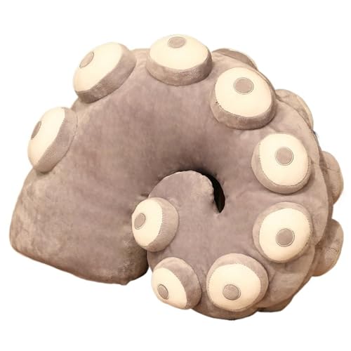 Oktopus Plüschtier, Weiches Gefüllte Meerestier Kissen Kuscheltier Süße Oktopus Tentakel Puppe Plüsch Spielzeug Für Die Heimdekoration(Gray) von KUKUShining