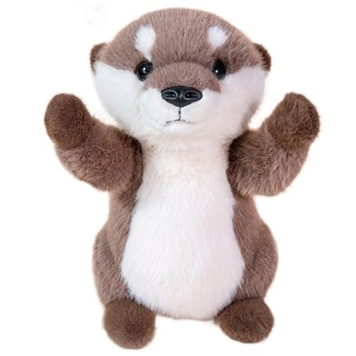 Otter Plüschtier, Weiche Kuscheltier Ausgestopfte Wildtiere Stofftier Puppen Süßes Seeotter Plüsch Spielzeug Heimdekoration Geschenke(25cm/9.8in) von KUKUShining