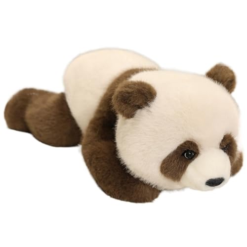 Panda Plüsch, Weich Kuscheltier Kuschelweiche Stofftiere Süße Pandas Umarmungskissen Plüschtier Spielzeug Zum Kuscheln Für Kinder(Brown,43cm/16.9in) von KUKUShining