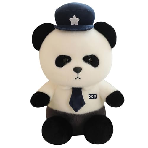 Panda Plüschtier, Bären Kuscheltier Kuschelig Mit Hut Und Krawatte Puppe Schlafgefährte for Jungen Und Mädchen Dekoration(White,50cm/19.8in) von KUKUShining