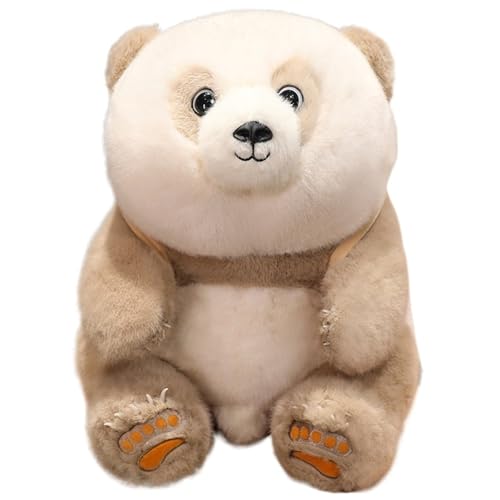 Panda Plüschtier, Kuscheltier Weiche Gefüllte Tiere Sitzendes Panda Plüsch Spielzeug Realistisches Flauschiges Puppe Zum Spielen Kuscheln(Gray,50cm/19.7in) von KUKUShining