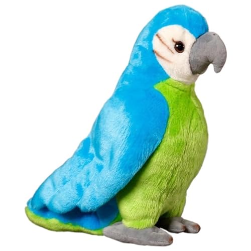 Papagei Kuscheltier, Weiches Plüschtier Kuschelige Stofftiere Puppe Tukan Plüsch Spielzeug Vogel Haustier Spielbegleiter Für Kinder(Blue,35cm/13.77in) von KUKUShining