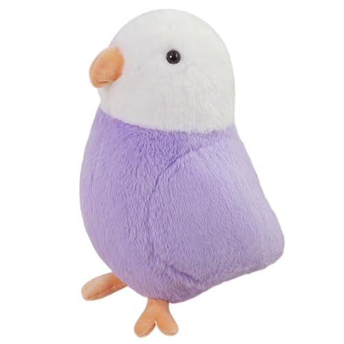 Papagei Plüschtier, Kuschelige Stofftiere Puppen Kinder Weiche Realistische Vogel Plüschtier Geschenke Für Die Heimdekoration(Purple) von KUKUShining