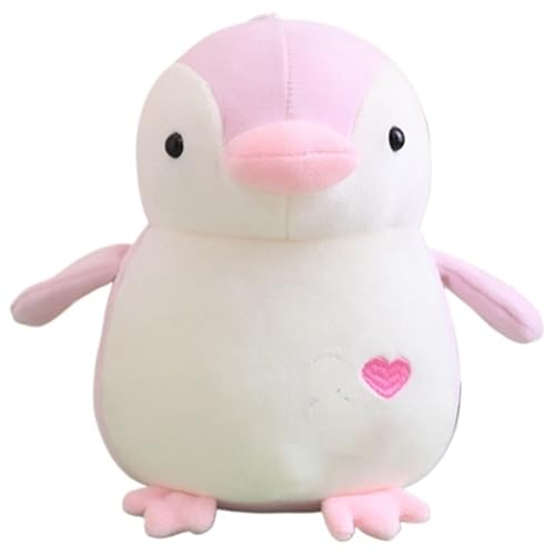 Pinguin Plüsch, Weiche Kuscheltier Baby Pinguine Stofftier Puppe Plüschkissen Plüschtier Spielzeug Zimmer Dekoration Geschenke Für Kinder(Pink) von KUKUShining