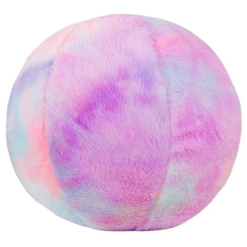 Plüsch Kugelkissen, Runde Kugelförmige Wurfkissen Dekoratives Kissen Buntes Plüsch Spielzeug Für Couch Sofa Schlafzimmer(Purple) von KUKUShining