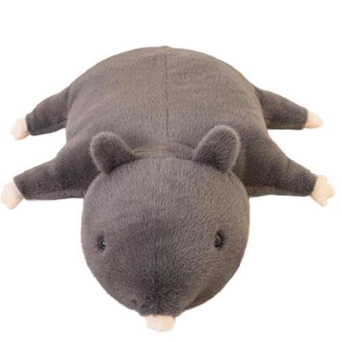 Ratten Plüschtier, Lustiges Hochsimuliertes Kuscheltier Hamsterpuppe Süßes Plüschtier for Kinder Geschenk for Geburtstag(70cm/27.55in) von KUKUShining