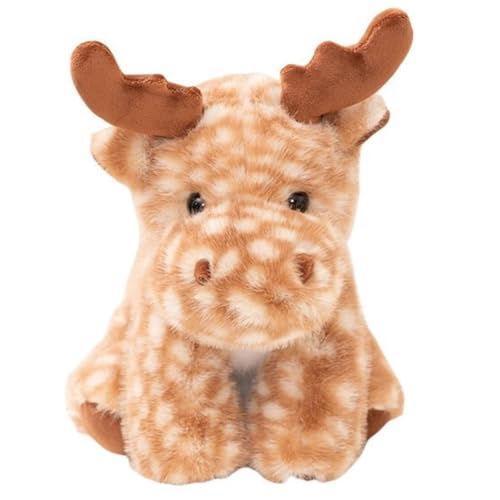 Rentier Plüschtier, Süße Kuscheltiere Puppe Kawaii Rehkitz Plüschkissen Kissen for Geschenke Kinderparty Weihnachten(Brown,40cm/15.75in) von KUKUShining