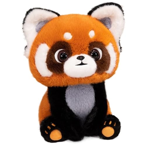 Roter Panda Plüsch, Weiche Kuschelige Stofftierpuppen Flauschige Teddy Panda Haustiere Plüschspielzeug Geschenke Für Kinder(45cm/17.7in) von KUKUShining