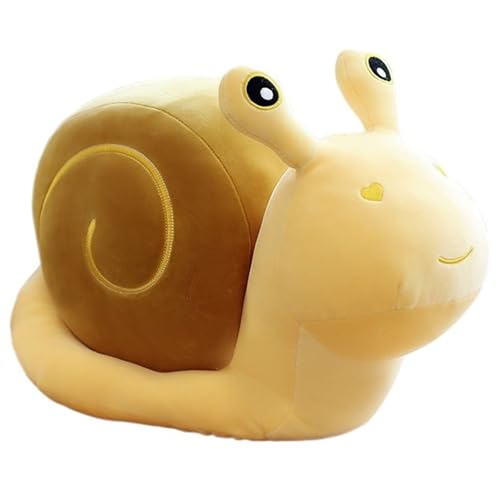 Schnecke Kuscheltier, Süßes Stofftier Puppe Plüsch Schnecken Weiches Plüschtier Dekokissen Für Die Heimdekoration Ostergeschenk(Yellow,50cm/19.8in) von KUKUShining