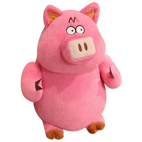 Schwein Plüschtier, Süßes Stofftier Rosa Schweinchen Kuscheltier Kuschelkissen Molliges Ferkel Plüsch Puppe Zum Spielen Sammeln(60cm/23.6in) von KUKUShining