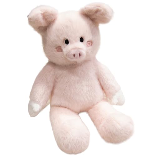Schwein Plüschtier, Weich Kuscheltier Kuschelige Schweinchen Gefüllte Tierpuppe Ferkel Plüsch Spielzeug Plüschkissen Für Heimdekoration von KUKUShining