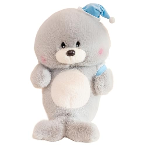 Seelöwe Kuscheltier, Weiche Plüschtier Kuschelige Stofftier Puppe Mit Rucksack Seestern Seelöwe Plüsch Spielzeug Für Mädchen Kinder(Blue,40cm/15.75in) von KUKUShining