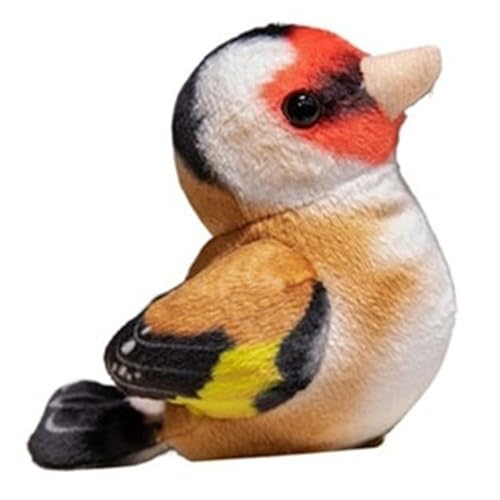 Spatz Vogel Plüsch, Vögel Kuscheltier Baumhaus Plüschtier Spielzeug Flauschige Haustier Stofftier Puppe Zum Spielen Sammeln Für Kinder(Orange) von KUKUShining