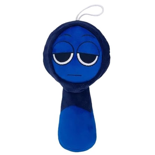 Sprunki Plüschtier, Weiches Stofftier Kissen Spiel Kuscheltier Puppe Süßes Minifiguren Plüsch Spielzeug Für Spielefans Kinder Sammler(Blue) von KUKUShining