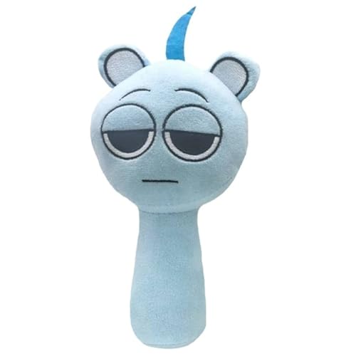 Sprunki Plüschtier, Weiches Stofftier Kissen Spiel Kuscheltier Puppe Süßes Minifiguren Plüsch Spielzeug Für Spielefans Kinder Sammler(Light Blue) von KUKUShining