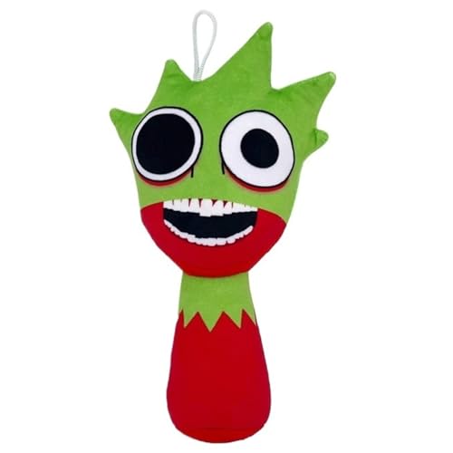 Sprunki Plüschtier, Weiches Stofftier Kissen Spiel Kuscheltier Puppe Süßes Minifiguren Plüsch Spielzeug Für Spielefans Kinder Sammler(Red-Head) von KUKUShining