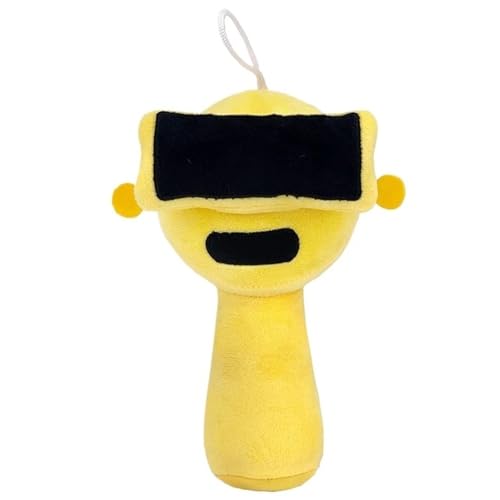 Sprunki Plüschtier, Weiches Stofftier Kissen Spiel Kuscheltier Puppe Süßes Minifiguren Plüsch Spielzeug Für Spielefans Kinder Sammler(Yellow-Sun) von KUKUShining