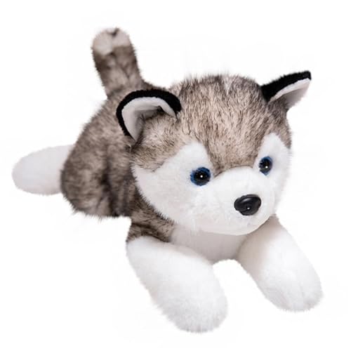 Süßes Hunde Plüschtier, Weiche Stofftiere Puppe Husky Welpe Kuschelkissen Plüschtier for Jungen Und Mädchen Geburtstagsgeschenke(Gray,50cm/19.8in) von KUKUShining