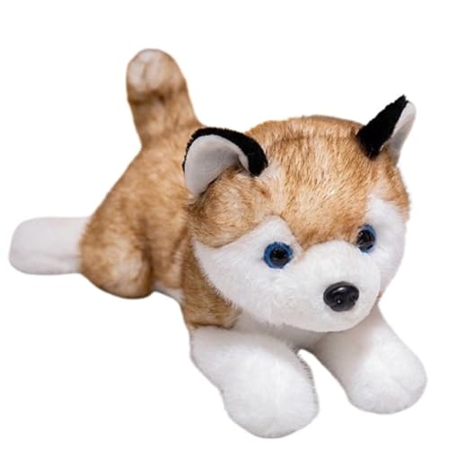 Süßes Hunde Plüschtier, Weiche Stofftiere Puppe Husky Welpe Kuschelkissen Plüschtier for Jungen Und Mädchen Geburtstagsgeschenke(Orange,40cm/15.75in) von KUKUShining